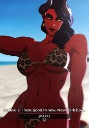 1girls ai_generated big_ass big_breasts big_thighs breasts curvaceous curvy curvy_figure demon demon_girl demoness digital_media_(artwork) dispatch_(game) female half-demon half_demon hips hourglass_figure huge_thighs large_thighs legs malevola_gibb mature mature_female penguaiart red-skinned_female red_body red_skin slim_waist thick thick_hips thick_legs thick_thighs thighs voluptuous waist wide_hips wide_thighs