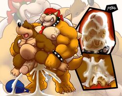 anal anal_sex anthro anthro_on_anthro anus areola ass backpack balls banjo-kazooie banjo_(banjo-kazooie) bara barefoot bear biceps big_dom_small_sub big_penis bodily_fluids bowser brown_fur bubble_ass bubble_butt claws clenched_teeth close-up closed_eyes cock_ring crossover cum cum_in_ass cum_inside cum_on_anus cum_on_ass cum_on_butt cum_on_ground cum_on_penis cumshot drooling ejaculation erection fangs from_behind_position fur gay genital_fluids hair holding_(disambiguation) horn humanoid_penis internal king koopa long_penis male male_focus male_only mammal mario_(series) masculine_male muscular muscular_male navel necktie nintendo nipples nude on_top open_mouth orgasm pecs penetration penis pubes rareware reptile reverse_cowgirl_position royalty saliva scalie sex sharp_claws sharp_teeth shell size_difference spikes spread_legs spreading standing stomach_bulge teeth thick_penis thick_thighs toe_claws tongue triceps ursid vein veiny_penis video_games yaoi yasser