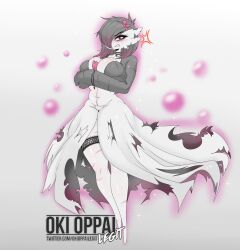 anthro anthro_only busty nintendo okioppai pokemon rozu_(okioppai)