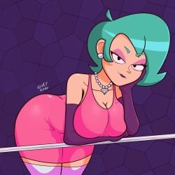 1girls 2024 ass big_ass big_breasts big_butt brawl_stars breasts busty clothed clothed_female clothing dress earrings female female_focus female_only gloves goatgaby green_hair jewelry latina latina_milf light-skinned_female light_skin lipstick lola_(brawl_stars) looking_at_viewer makeup mature mature_female mature_woman milf solo solo_female solo_focus supercell thick_thighs thighhighs wide_hips