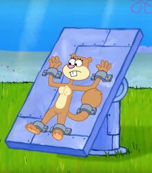 bare_breasts breasts breasts copyright naked naked_female nickelodeon nude nude_female pussy sandy_cheeks spongebob_squarepants squirrel squirrel_tail