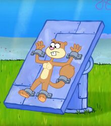 2000 2000s 2020 2020s 2024 2024s bare_breasts breasts cartoony copyright digital edited edited_image naked naked_female nickelodeon nude nude_female pussy sandy_cheeks screenshot screenshot_edit spongebob_squarepants squirrel squirrel_tail toony