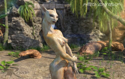 3d alien female female_focus long_neck looking_at_viewer monster nipples outside pussy rewop solo unknown_species watermark