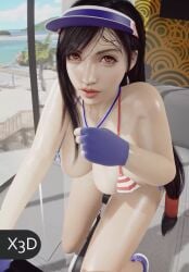 3d 3d_animation 3d_model 4th_of_july 60fps animated ass_focus ass_shake big_ass big_breasts breast_focus breast_shake final_fantasy final_fantasy_vii final_fantasy_vii_remake gym hat hi_res highres looking_at_viewer sweat sweating tagme tifa_lockhart video workout x3d