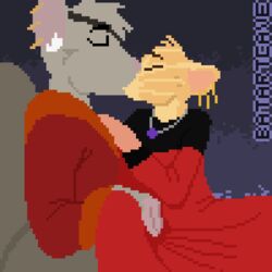 1:1 animated batartcave bax_(baxyratty) clothing cusie duo ear_piercing ear_ring everquest female finger_fuck fingering fur gif grey_fur jewelry kissing low_res male mammal necklace piercing pixel_art ratonga red_clothing rodent straight tan_fur vaginal_penetration video_games