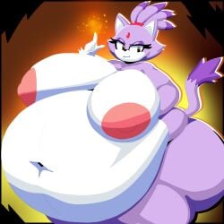 blaze the cat from sega by supbunny ly