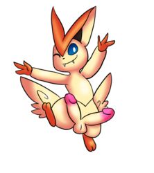 1boy 2019 2_toes 3_fingers alpha_channel ass big_ears blue_eyes butt_wings diphallia diphallism erection fangs feet feral fur furry legendary_pokémon looking_at_viewer male male_only mammal multi_penis nintendo nude one_eye_closed orange_fur penis pokémon_(species) pokemon pokemon_bw simple_background smile solo source_request teeth toes transparent_background victini video_games wings wink yoshimister