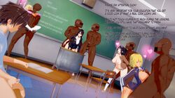 3d 4girls 6+boys 6boys big_penis big_sis_(numbersguy) blonde_hair cuckold cum dark-skinned_male dark_skin english_text female femdom glasses interracial koikatsu large_breasts male masturbation multiple_boys multiple_girls netorare ninja_(numbersguy) numbersguy original paizuri penis_size_difference sensei_(numbersguy) sex sex_ed sex_education small_penis small_penis_humiliation text vaginal_penetration warm_(numbersguy)