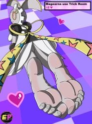 anthro barefoot big_feet cute electroprim feet female foot_fetish game_freak legendary_pokemon magearna mythical_pokemon nintendo pokémon_(species) pokemon pokemon_(species) robot robot_girl robot_humanoid