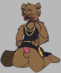 1boy 3_fingers anthro anthro_male anthro_only beaver beaver_tail black_clothing blush blushing_male broadside_beach brown_body brown_fur buckteeth bucky_beaver closed_eyes clothed clothes clothing clothing_lift cock crossdressing crossdressing_male delta's_art dick digital_art digital_drawing_(artwork) digital_media_(artwork) dress dress_lift ears_back erect_penis erection flat_colors furry furry_male furry_only genitalia genitals gray_background grey_background kneeling kneeling_male lifting_dress male male_in_dress male_only no-human no_human no_humans no_penetration no_sex no_shading on_knees only_furry only_male penis pink_cock pink_penis plain_background png png_file rodent rodent_humanoid shipwrecked_64 simple_background simple_coloring sketch sketch_lines sketchy solo solo_male tail two_tone_body two_tone_fur unshaded video_games