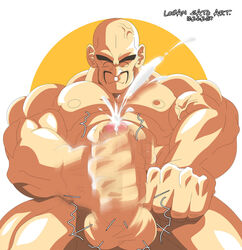 balls boner cum dragon_ball erection logan_sato male male_only masturbation nappa nude penis solo