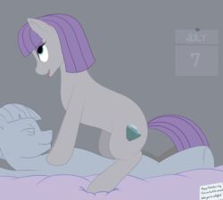 animated blackroom equid equine female friendship_is_magic horse male mammal maud_pie_(mlp) mudbriar_(mlp) my_little_pony penetration petrification pony sex simple_background stone