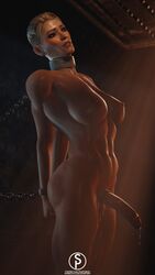 1futa 3d abs areolae balls bondage breasts cassie_cage cum dickgirl erection futa_only futanari intersex mortal_kombat mortal_kombat_x muscles muscular muscular_futanari nipples nude penis precum restrained sfmporn_(artist) solo solo_futa source_filmmaker testicles