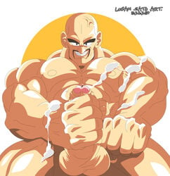 balls boner cum dragon_ball erection logan_sato male male_only nappa nude penis solo