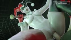 1boy 1girls 3d abs animated baseball_bat batman_(series) cheekbuster cowgirl_position dc dc_comics domino_mask geministarsign1 harley_quinn harley_quinn_(classic) harley_quinn_(injustice) injustice_2 light-skinned_female light-skinned_male moaning opennsfwsp pov short_video shorter_than_10_seconds sound tagme vaginal vaginal_penetration vaginal_sex video