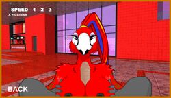 1boy 1boy1girl 1girls aleta aleta_(hth) animated anthro avian beak big_breasts bird breasts bust busty crowchild dark_nipples faceless_male feathers female furry furry_breasts game gif high_tail_hall hth_studios huge_breasts inside large_breasts long_hair macaw male multicolored_hair nipples nude offscreen_character offscreen_male outercourse paizuri penis ponytail purple_eyes scarlet_macaw straight talons titjob