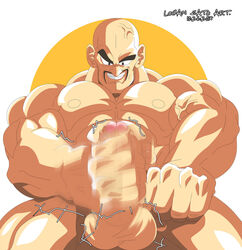 balls boner dragon_ball erection logan_sato male male_only masturbation nappa nude penis solo