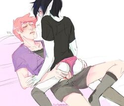 2boys adventure_time anal gay gumlee marshall_lee prince_gumball small_image yaoi