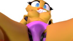 16:9 2019 3d absurdres animatronic anthro avian beak bird bodily_fluids breasts chica_(fnaf) female five_nights_at_freddy's furry genital_fluids highres looking_at_viewer machine nipples peeing peeing_self pussy robot smile solo spread_legs spreading thebunwiththescarf urination urine watersports