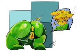 1girls anthro anthrofied ass breasts buttercup_(pvz) female flora_fauna plant plant_girl plant_humanoid plantie plants_vs._zombies plants_vs_zombies popcap_games pussy rob-art06