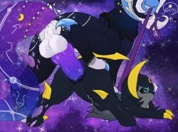 1.35:1 2024 absol animal_genitalia animal_penis anus ass ass_up balls black_body black_fur black_sclera blue_claws blue_penis bodily_fluids canine_genitalia canine_penis canine_vulva claws clenched_teeth colored constellation constellation_markings cosmic_background cosmic_fur cosmic_penis digital_drawing_(artwork) digital_media_(artwork) dotted_background duo ethereal_tail female feral foot_on_leg from_behind_position fur generation_3_pokemon genital_fluids genitals gradient_background gradient_penis green_eyes grey_body grey_fur grey_tuft hi_res horn knot leash leash_in_mouth leash_pull leashed_female male male/female markings mounting multicolored_body multicolored_fur nintendo object_in_mouth pattern_background penetration penis pokemon pokemon_(species) purple_background purple_penis quadruped rear_admiral_position rear_view sein_acediae sein_acediae_(artist) sex shaking signature simple_background step_position tail teeth tremble_lines trembling tuft vaginal_fluids vaginal_penetration vaginal_penetration white_balls white_body white_fur white_tuft yellow_claws yellow_markings