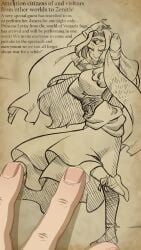 4headboiii female lyttia_(vestaria_saga_i) pose posing poster solo_female