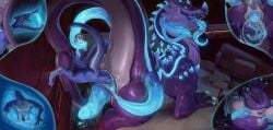 2025 anal anal_sex anal_vore animal_genitalia anthro anus ass bioluminescence bioluminescent_penis black_penis blue_body blue_claws blue_knot blue_penis blue_scales claws cutaway dragon erection feral firondraak genital_slit genitals glowing glowing_genitalia glowing_penis guts hi_res internal internal_anal intestines killioma knot larger_penetrated mythological_creature mythological_scalie mythology organs penetration penis purple_anus scales scalie size_difference vitica_(firondraak) vore white_body white_claws white_scales