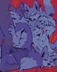 ambiguous_species anthro bodily_fluids canid canine canis clothing collie cum cum_on_belly cum_on_body cum_on_chest domestic_dog duo furvidd genital_fluids herding_dog kneeling male male/male mammal oral oral_penetration pastoral_dog penetration plantigrade saliva saliva_string sheepdog sweat tongue underwear