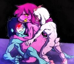 anal anal_sex anal_sex deltarune deltarune_chapter_2 friends from_behind from_behind_position fucked_from_behind gay gay_male goat goat_ears goat_horns goat_tail group group_nudity group_sex holding_shoulder human interspecies interspecies_fuck interspecies_relationship interspecies_sex jonathan1234 kneeling kneeling_sex kris_(deltarune) kris_dreemurr looking_back looking_back_at_partner monster monster_girl muscles muscular muscular_arms muscular_ass muscular_back muscular_body muscular_female muscular_legs muscular_male muscular_thighs orgy purple_body purple_hair ralsei ralsei_(deltarune) red_eyes smile smiling smiling_at_partner squat squatting squatting_cowgirl_position squatting_female squatting_on_penis squatting_position susie_(deltarune) sweat sweatdrop sweating sweaty sweaty_ass sweaty_body sweaty_breasts sweaty_butt threesome threesome_sex toby_fox trembling undertale_(series) white_fur white_hair