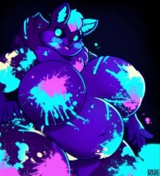 bbw big_breasts breasts cleavage drokmars female furry huge_breasts melody_(drokmars) overweight thick_thighs wide_hips