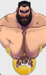 bara big_breasts breasts daddy errantesognador exposed_breasts funny hair huge_breasts male milk milking miraculous_ladybug muscular raul_bruel solo