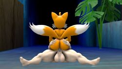 3d alien alien_girl anal anal_sex anthro big_ass big_balls big_breasts big_penis cosmo_the_seedrian femboy futa_on_femboy futa_on_male futadom futanari huge_breasts huge_cock humanoid humanoid_on_anthro interspecies loaq195 plant plant_girl sonic_(series) tails tails_the_fox