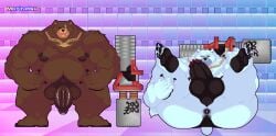 animated anthro ass balls barazoku bear ben_bigger big_butt big_penis body_hair bouncing_balls butt_hair chest_tuft clothing cowgirl_position digital_media_(artwork) feet from_front_position genitals hair hairy humanoid_genitalia legwear long_hair loop male male/male male_penetrating mammal mature_male mihoyo moobs morinetsu muscular muscular_anthro muscular_male nipples on_bottom on_top penetration penis pixel_(artwork) plant sex short_playtime sitting slightly_chubby thigh_highs tuft ursine zenless_zone_zero