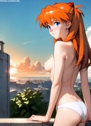 1girls 2d ai_generated areolae armpit ass_focus asuka_langley_sohryu back_view backboob bare_arms big_breasts blue_eyes breasts chest curvy curvy_figure cute cute_face detailed eyelashes eyeshadow female female_only fit fit_female focus from_behind hair high_quality large_breasts legs light-skinned_female light_skin lips lipstick long_hair looking_at_viewer makeup mascara naked neon_genesis_evangelion nero100 nervous nipples nude nude_female orange_hair outdoors pale-skinned_female pale_skin panties perky_breasts perky_nipples petite petite_body petite_female posing seductive seductive_look shy skinny skinny_girl stable_diffusion tagme teenager thighs thin_waist topless topless_female twintails young_female