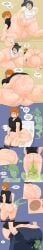 2girls anal_vore ass ass belly belly_bulge big_ass big_belly big_belly_bulge big_butt entrapment fatal fatal_vore female_pred female_prey freckles horny horny_pred implied_multiple_prey implied_vore light-skinned_female light_skin multiple_prey oral_vore pussy soft_vore soul_vore vagina vore vore_belly willudie