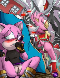 2boys 2girls amy_rose anal anus areolae ass blue_eyes blush boots breasts canine city cum cum_in_ass cum_in_mouth cum_inside custom_character_(sonic_forces) eulipotyphlan fellatio female fingering fingering_self green_eyes hedgehog hedgehoglove infinite_(sonic) interspecies jackal looking_pleasured male mammal masturbation multiple_boys multiple_girls nipples oral partially_clothed penetration penis phantom_ruby pink_fur pussy remake sega sex sitting sonic_(series) sonic_forces spread_legs spreading straight sucking tail threesome wet_pussy yellow_eyes