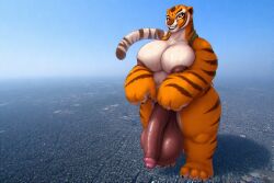 ai_generated dreamworks futanari giantess kung_fu_panda macro master_tigress perchance_ai testicles