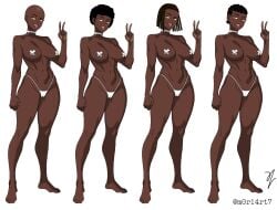 1girls african_female afro alternate_hairstyle alternate_version_at_source alternate_version_available arabian artist_signature athletic_female bald bald_female beauty_mark black_hair brown_eyes choker cornrows dark-skinned_female dark_skin dreadlocks dreads female female_only game_cg ghilan'nain_(game) hijab hilo horny_female innocent m0r14rt7 mother_of_beasts_(game) muscular muscular_female muslim muslim_female nerd nigerian official_alternate_costume official_art pakistani_female peace_sign sexy_ass sexy_pose showcase taped_nipples thong tomboy unusual_anatomy unusual_pupils white_clothing white_tape white_thong yellow_iris zainab_al-hashimi