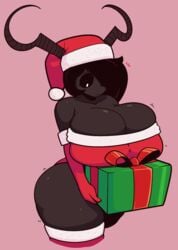 1girls big_breasts breasts cleavage eve_(the_binding_of_isaac) female female_only hips huge_breasts large_breasts octograph present santa_hat solo solo_female the_binding_of_isaac thick thick_thighs thighs top_heavy voluptuous wide_hips