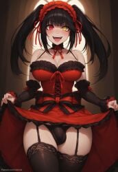 1futa 1futanari ai_generated ass bangs big_ass big_breasts big_butt big_hips big_penis black_hair black_panties breasts bulge bulge_through_clothing bulge_under_clothes cleavage clothed clothing crazy_eyes crazy_smile date_a_live date_a_live:_date_a_bullet dick dickgirl dress eyebrows eyelashes frills futa_only futanari goth goth_futa goth_girl gothic gothic_futa gothic_girl gothic_lolita grin grinning grinning_at_viewer hair hands-free heterochromia hime_cut huge_cock indoors lips long_hair looking_at_viewer makeup narrow_waist narrowed_eyes nose panties penis red_dress red_eyes ribbon sadism sadistic sadistic_girl seducing seductive seductive_eyes seductive_gaze seductive_look seductive_mouth seductive_pose seductive_smile sidelocks smile smile_at_viewer smiley_face smooth_balls smooth_penis smooth_skin solo solo_dickgirl solo_focus solo_futa solo_futanari testicles thick thick_ass thick_legs thick_penis thick_thighs thighhighs thighs tokisaki_kurumi twintails velonix yellow_eyes