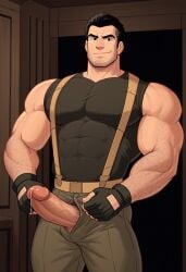 ai ai_generated bara big_penis cartoon_network civitai daddy dilf gay hairy_male huge_cock large_muscles large_penis leonidas_van_rook male_focus male_only muscular_male saturdays_secret secret_saturdays solo_male