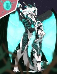 4_toes 5_fingers absurd_res anthro belly_tattoo bioluminescence bodily_fluids clitoris clitoris_piercing cum cum_drip cum_inside dangling_legs dragon dripping duo ember-shade feathered_dragon feathered_scalie feathers feet female female_penetrated fetlocks fingers forest forest_background fur furred_dragon furred_scalie genital_fluids genital_piercing genitals glowing glowing_belly hand_on_hip hand_on_mouth hi_res impregnation incest_(lore) internal linked_piercing lunali male male/female male_penetrating male_penetrating_female mythological_creature mythological_scalie mythology nature nature_background nipple_piercing nipples penetration piercing plant scalie sex sibling_(lore) size_difference standing standing_sex stomach_bulge tattoo toes tree wings