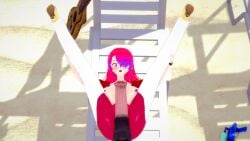 beach horse_penis horsecock imminent_sex interspecies koikatsu long_hair long_penis milf open_mouth pasties pink_eyes pink_hair public public_exposure public_nudity public_sex public_use shocked_expression surprised