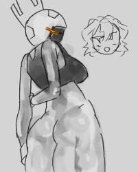 1girls 1x1x1x1 1x1x1x1_(forsaken) ass ass_focus bottomless breasts crown female_only first_porn_of_character forsaken_(roblox) official_alternate_costume roblox roblox_game robloxian rrrensa rrresna rule_63 self_upload sketch soccer soccer_legend_1x1x1x1 solo sports_bra tagme