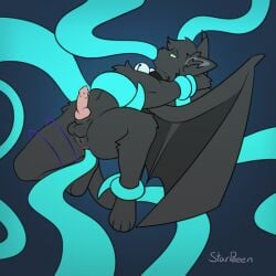1:1 anal anal_orgasm anal_sex animal_genitalia animal_penis animated anthro anus arm_tuft balls bell bell_collar black_body black_fur bodily_fluids bound cheek_tuft chest_tuft collar cum cum_while_penetrated cuntboy digital_media_(artwork) dragon ear_tuft ejaculation elbow_tuft erection facial_tuft felid feline full-package_cuntboy fur genital_fluids genitals green_eyes hair half-closed_eyes hands-free herm hermaphrodite hip_tuft hybrid hybrid_genitalia hybrid_penis inner_ear_fluff intersex intersex_penetrated knee_tuft knot knotted_penis leg_tuft maleherm maleherm_penetrated mammal membrane_(anatomy) membranous_wings multi_genitalia mythological_creature mythological_scalie mythology narrowed_eyes navel nude oral oral_penetration orgasm penetration penile penile_spines penis pussy restrained restrained_by_tentacles restraints scalie sex short_playtime simple_background solo starpeeen submissive tail tentacle tentacle_in_ass tentacle_in_mouth tentacle_penetration tentacle_sex tuft vulva wings
