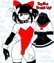 1boy 1femboy 2025 2d 2d_(artwork) 2d_artwork angry angry_expression angry_face annoyed annoyed_expression balls ballsack bare_shoulders belly belly_button belly_button_visible_through_clothing big_hips big_thighs bulge bulge_through_clothing child_bearing_hips choker clothed clothing cock collar collarbone curvaceous curvaceous_figure curves curvy curvy_body curvy_figure curvy_hips curvy_male curvy_thighs dick disembodied_hand disembodied_hands dizzyspells english english_text femboy femboy_only feminine feminine_body feminine_male feminization genitals gloves hair_ornament hair_ribbon hairband hi_res highres hourglass_figure leggings legwear leotard light-skinned_male light_skin long_gloves male male_only micropenis navel navel_visible_through_clothes original original_character pale-skinned_male pale_skin penis penis_bulge pixel pixel_art poking red_eyes revealing_clothes ribbon ribbons sailor_uniform school_uniform scythe_(dizzyspells) short_hair skindentation small_cock small_penis solo solo_femboy solo_male spiked_collar spikes squish stomach testicles text thick thick_hips thick_legs thick_thighs thigh_highs thigh_squish thighhighs thighs voluptuous voluptuous_femboy voluptuous_male white_body white_skin wide_hips wrist_cuffs