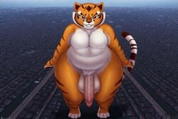 ai_generated dreamworks futanari giantess kung_fu_panda master_tigress perchance_ai