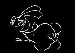 2024 5_fingers ambiguous_gender ambiguous_on_anthro anthro ass big_butt black_and_white black_background butt_grab digital_drawing_(artwork) digital_media_(artwork) duo face_in_ass female female/ambiguous female_anthro fingers half-closed_eyes hand_on_butt huge_butt lagomorph leporid looking_at_another looking_back looking_back_at_another mammal monochrome nanaon-sha narrowed_eyes open_mouth open_smile rabbit scut_tail short_tail side_view simple_background smile tail thick_thighs unusual_eyes vib-ribbon vibri vussybussy wide_hipped_anthro wide_hipped_female