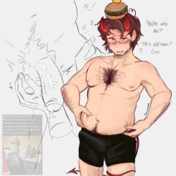 007n7_(forsaken) before_sex body_hair dad_bod dick forsaken older_male penis_outline roblox