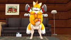 1boy 1futa 1girls alien alien_girl big_ass big_breasts big_penis blueapple cosmo_the_seedrian full_nelson futa_on_male futanari huge_ass huge_balls huge_cock imminent_sex nude nude_female nude_futa sonic_(series) tails tails_the_fox